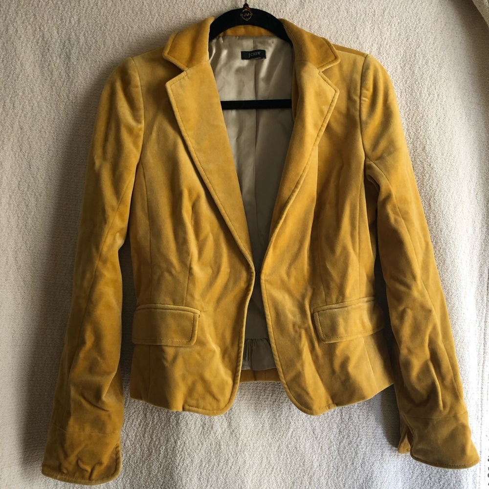 J crew velvet blazer